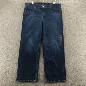 Old Navy Wide-Leg Jeans Womens 16 (actual 40x32) Blue Denim High Rise Button NEW - Picture 1 of 19