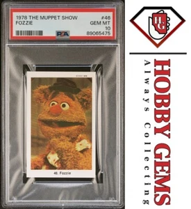 FOZZIE BEAR PSA 10 1978 Samlarbild The Muppet Show #46 - Imagen 1 de 2
