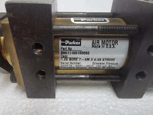 NEW Parker B80111001X0050 Air Motor 150 PSI 1.25 Bore T-AM X 0.50 Stroke - Picture 1 of 9