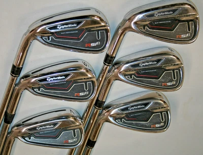 TaylorMade RSi1 irons 5-PW True Temper REAX Steel 90 regular shafts LEFT HANDED - Image 1 of 4
