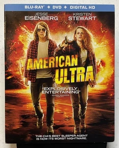 American Ultra (Blu-ray + DVD, 2015) W/Slipcover *DIGITAL EXPIRED - Foto 1 di 8