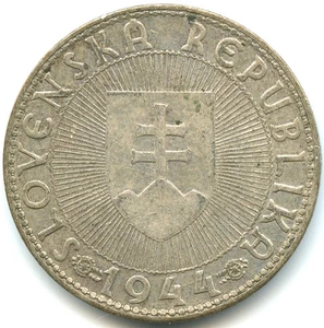 Slowakei 10 Korun Silber 1944 Nr.7160 - Bild 1 von 2