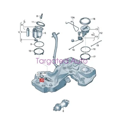 4G0906093B OEM Fuel Pump Control Module for 2014-2015 Audi S4 S5 SQ5 3.0L V6 Foto 1 de 4