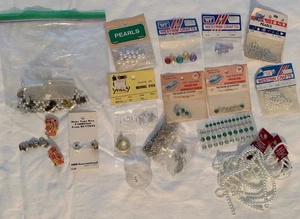 Konvolut Schmuckherstellung Perlen und Zubehör zum Basteln Schmuck - Bild 1 von 5