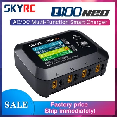 SKYRC Q100neo Smart Charger AC 100W DC 240W LiPo/LiHV/LiFe/Lilon Battery Charger - Image 1 of 4