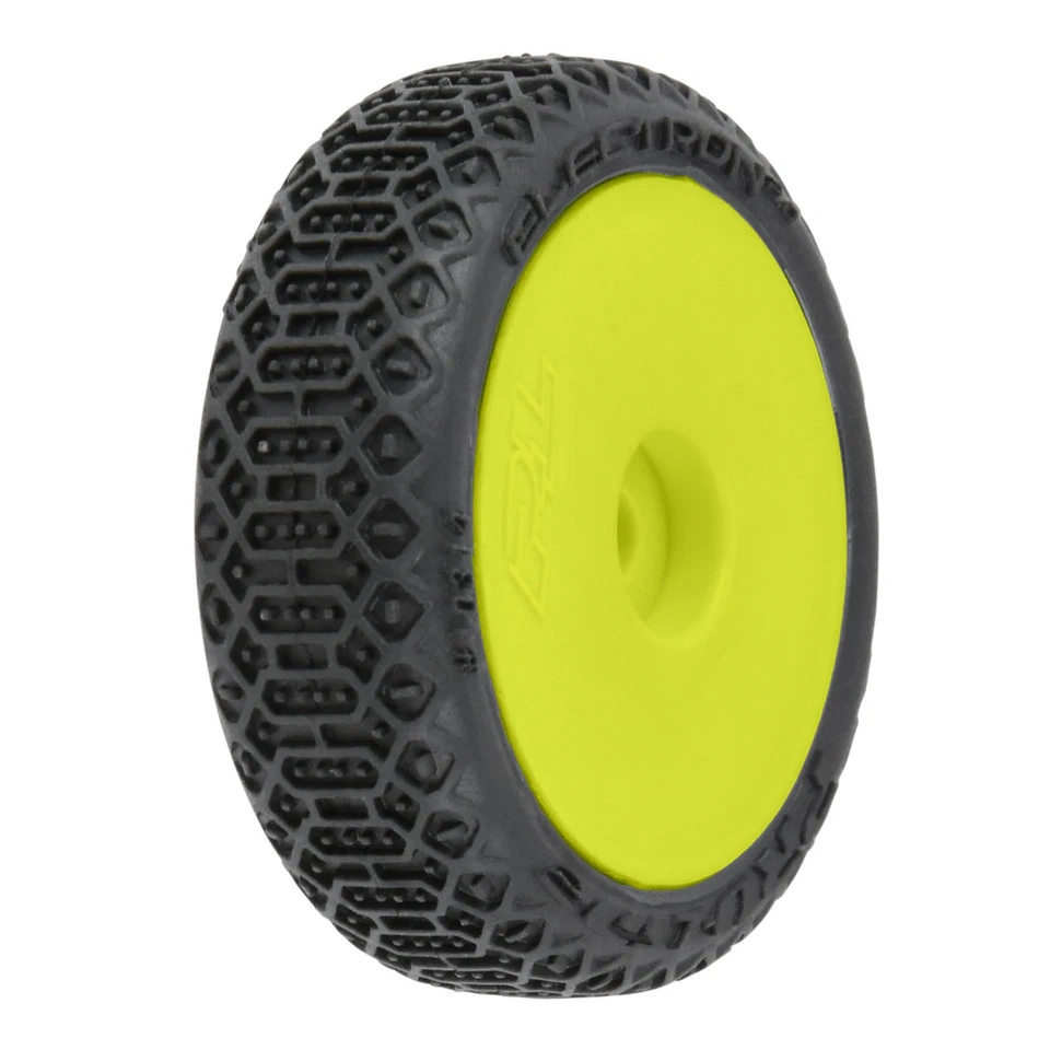 PRO1031412  1/24 Electron 2.0 Buggy F/R Tires Mounted 7mm Yellow (4): Micro-B - Image 1 of 1