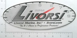 Livorsi Marine Performance Gauges & Controls Advertising Sticker Decal - Picture 1 of 1