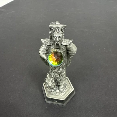 Danbury Mint Fantasía del Cristal Ajedrez Chendu el Obispo Mandarín Peltre Foto 1 de 3