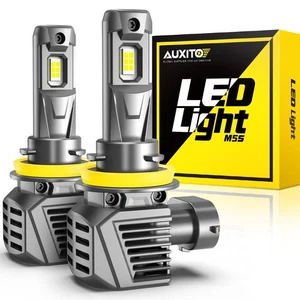 AUXITO H11 H8 Headlights LED Low Beam Bulbs Super Bright Cool 6500K White 120W - Picture 1 of 10