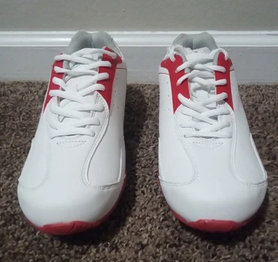 Women's white and red Curves Retro workout sneakers size 9 - Image 1 of 4