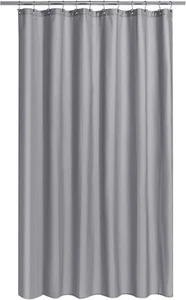 N&Y HOME Fabric Shower Curtain or Liner Extra 72"W x 84"L (Pack of 1), Grey  - Picture 1 of 6