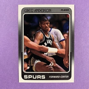 1988-89 Fleer Basketball Greg Anderson #101 San Antonio Spurs - Picture 1 of 2