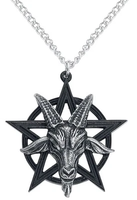 Alchemy Gothic Halskette Herren Baphomet Pendant schwarz/silberfarben Standard - Bild 1 von 4