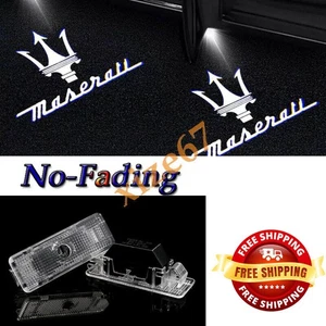 2pc No fading LED Car Door Shadow Projector light For Maserati GranTurismo 12-19 - Picture 1 of 10