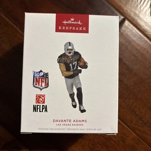Decorazione natalizia ricordo 2024 Hallmark Davante Adams Las Vegas Raiders NUOVO - Foto 1 di 3