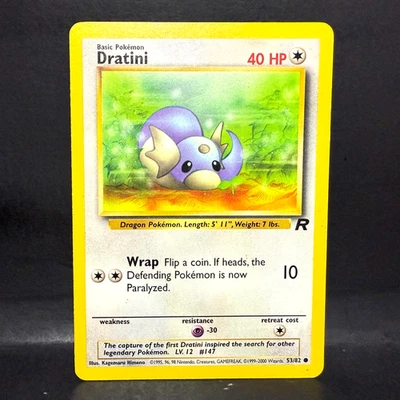 2000 POKEMON TEAM ROCKET DRATINI 53/82 MP (COMMON) - Image 1 of 2