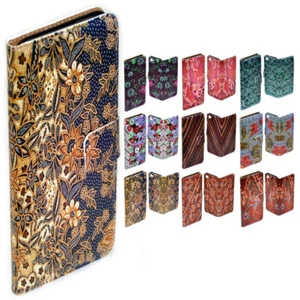 For Huawei Series - Batik Pattern Design Print Flip Case Mobile Phone Cover #1 - Picture 1 of 10