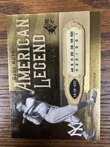 2008 SPx #BR33 Babe Ruth Babe Ruth leggenda americana #/1 - Foto 1 di 2