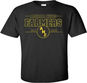 Maglietta nera America Needs Farmers Est 1985 ANF - Iowa Hawkeyes - Foto 1 di 9
