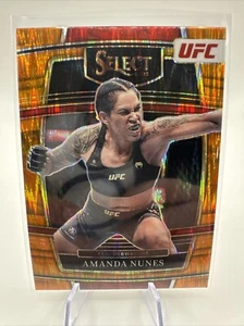 Panini Select UFC 2022 Amanda Nunes Orange Flash Concourse #97 SP - Imagen 1 de 2
