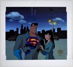 SUPERMAN ANIMATED Series OPC Warner Bros Prod ANIMATION CEL w COA LOIS LANE - Picture 1 of 2