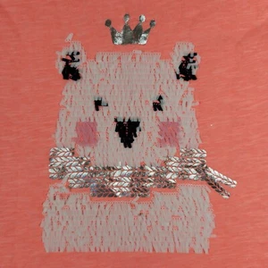 New w/Tags (2016) Out of Print Cat & Jack Long Sleeve Tee, Size XL (14/16) Peach - Picture 1 of 7