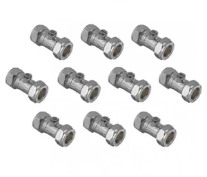 10 x 15 mm Drucktrennung Ballofix Absperrventil Ventile chrom - Bild 1 von 1