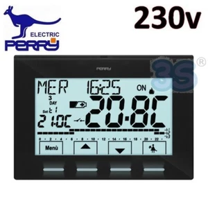 Perry 1CRCR029A - Cronotermostato digitale a parete serie NEXT a corrente 230V c - Imagen 1 de 2