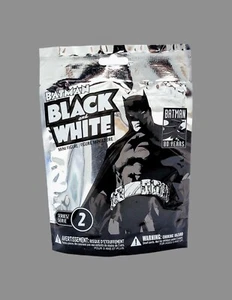 DC COLLECTIBLES BATMAN SERIE BIANCO E NERO 2 MINI FIGURE BORSA CIECA  - Foto 1 di 3