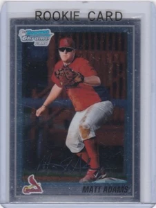 MATT ADAMS ROOKIE CARD 2010 Bowman Chrome 1st RC Baseball ST. LOUIS CARDINALS - Picture 1 of 2