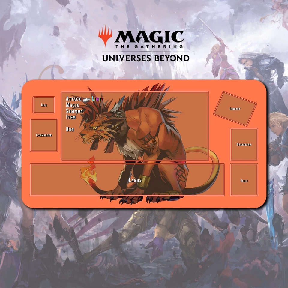 Playmat Red XIII v2 - Magic The Gathering x Final Fantasy - Image 1 of 1