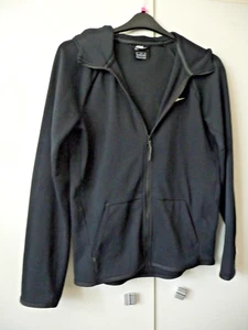 Nike Black Hooded Jacket Age 13/15 - Picture 1 of 7