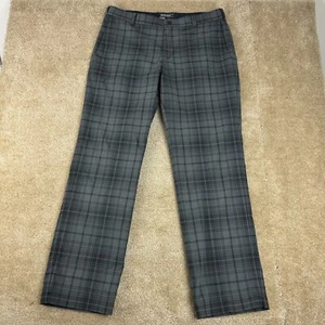 Nike Golf Tour Performance Pants 35x32 Flat Front Tech Plaid 509741-010 - Picture 1 of 15