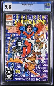 NEW MUTANTS #100 CGC 9.8 ROB LIEFELD 1ST APP LAST ISSUE 1991 X-FORCE CAMEO - Picture 1 of 3