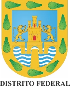 2 (PCS) Distrito Federal Mexico. Coat Of Arms Stickers Full Color/Weather Proof - Picture 1 of 2