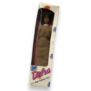 "Muñeca de juego vintage de 11,5"" años 80 Debra High Fashion Girl en embalaje AA" - Imagen 1 de 7