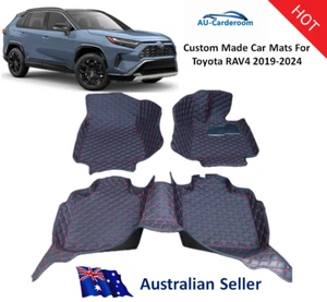 Fits New Toyota RAV4 2019-2024 Premium 3D Custom Tailored Car Floor Mats/Carpets - Picture 1 of 10