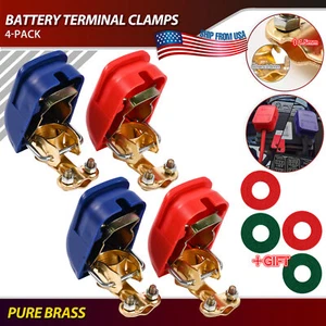 4pcs.Car Battery Terminal Connector Clamp Adjust Disconnect Quick Release Tool A - Picture 1 of 14