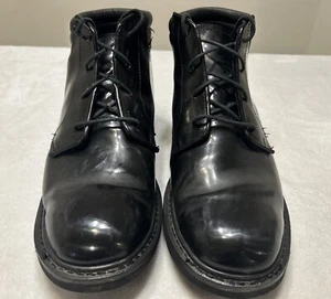 Rocky Mens Boots Size 11.5 W Black Chukka Leather Comfort Performance Lace Up - Picture 1 of 11