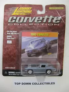 Johnny Lightning Corvette Collection 1963 Corvette Bonus cartolina fotografica mai aperta - Foto 1 di 2