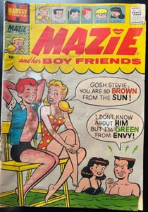 1957 MAZIE AND HER BOY FRIENDS #23 Swimsuit Cover / Fair Condition - Picture 1 of 3