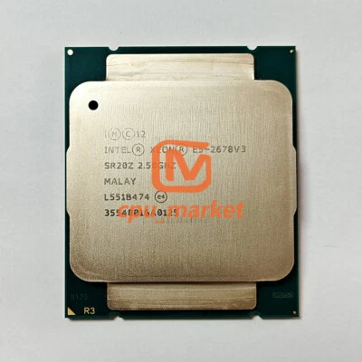 Intel Xeon E5-2678v3 SR20Z 2.5GHz 12 Cores 120W LGA2011-3 CPU Processor 2678 v3 - Image 1 of 2