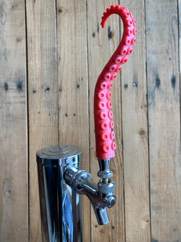 Octopus Tentacle Beer Keg Tap Handle Detroit RedWings Seattle Kraken Mini Knob Cover