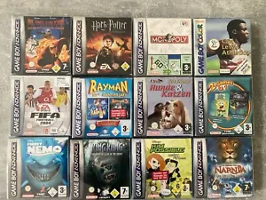 Nintendo Gameboy Advance 12 Spiele Konvolut OVP Harry Potter Rayman Spongebob - Bild 1 von 10