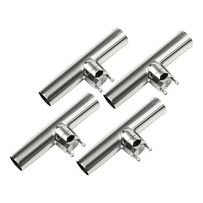 MARKENLOS Boot Rutenhalter Bootsrutenhalter Angelrutenhalter Edelstahl Rostfrei 25-32mm 4X