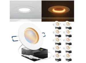 10er Pack 10W 4 Zoll LED Einbauleuchten Slim Baffle Retrofit Nachtlicht für I - Bild 1 von 7