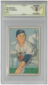 1952 Bowman MEL PARNELL #241 💎 DSG 2 Good - Picture 1 of 2
