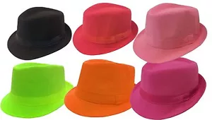 CAPPELLO A SECCHIELLO BAMBINO FEDORA TRILBY FEDORA ragazza ragazzo bambini berretto solido - Foto 1 di 7