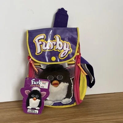 Винтажный 1998 Furby нести вдоль рюкзак чехол для переноски новый с Ярлыками - Изображение 1 из 3
