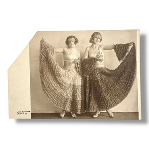 Martha and Miranda Berlin Dancers RPPC Photo 1920s Cabaret Rembrandt Studio - Picture 1 of 2